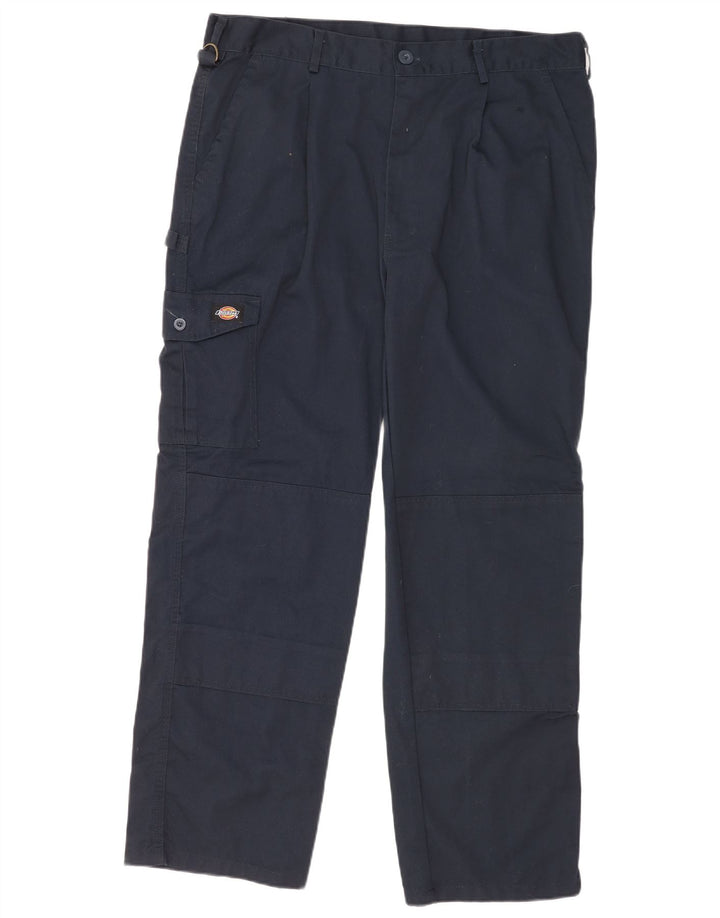 Pantaloni cargo drepti pentru bărbați Dickies W38 L30 poliester bleumarin