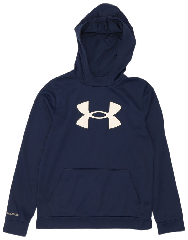 Pulover cu glugă Under Armour pentru băieți, 11-12 ani, mare, bleumarin