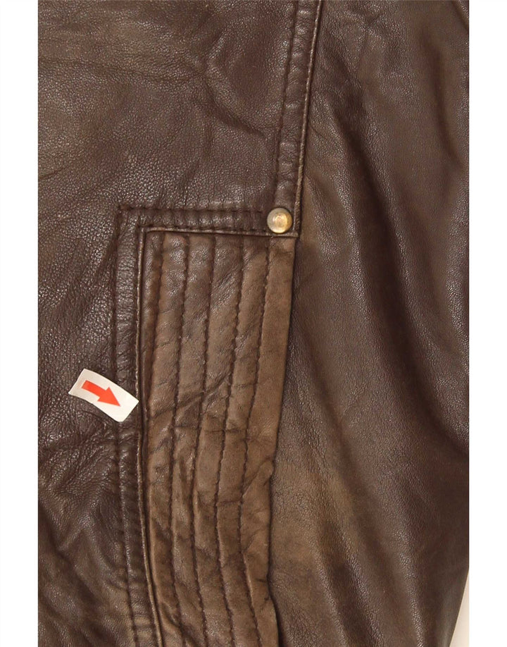 Jachetă de piele pentru bărbați Conbipel IT 50 Large Brown