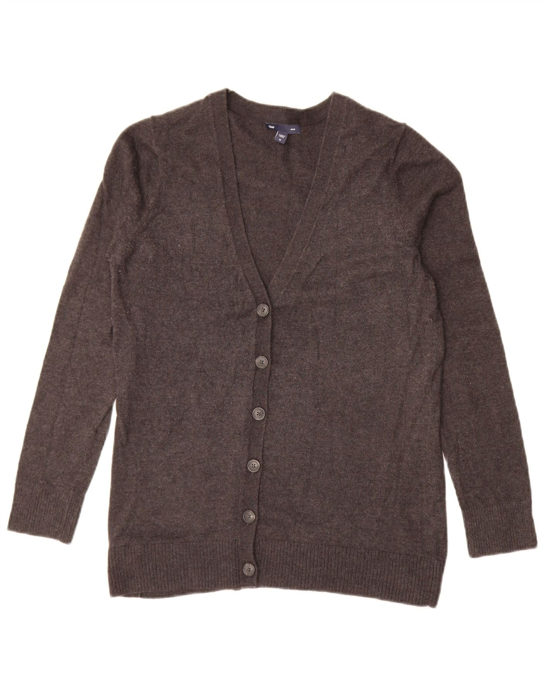 Pulover cardigan pentru femei Gap UK 14 bumbac gri mediu