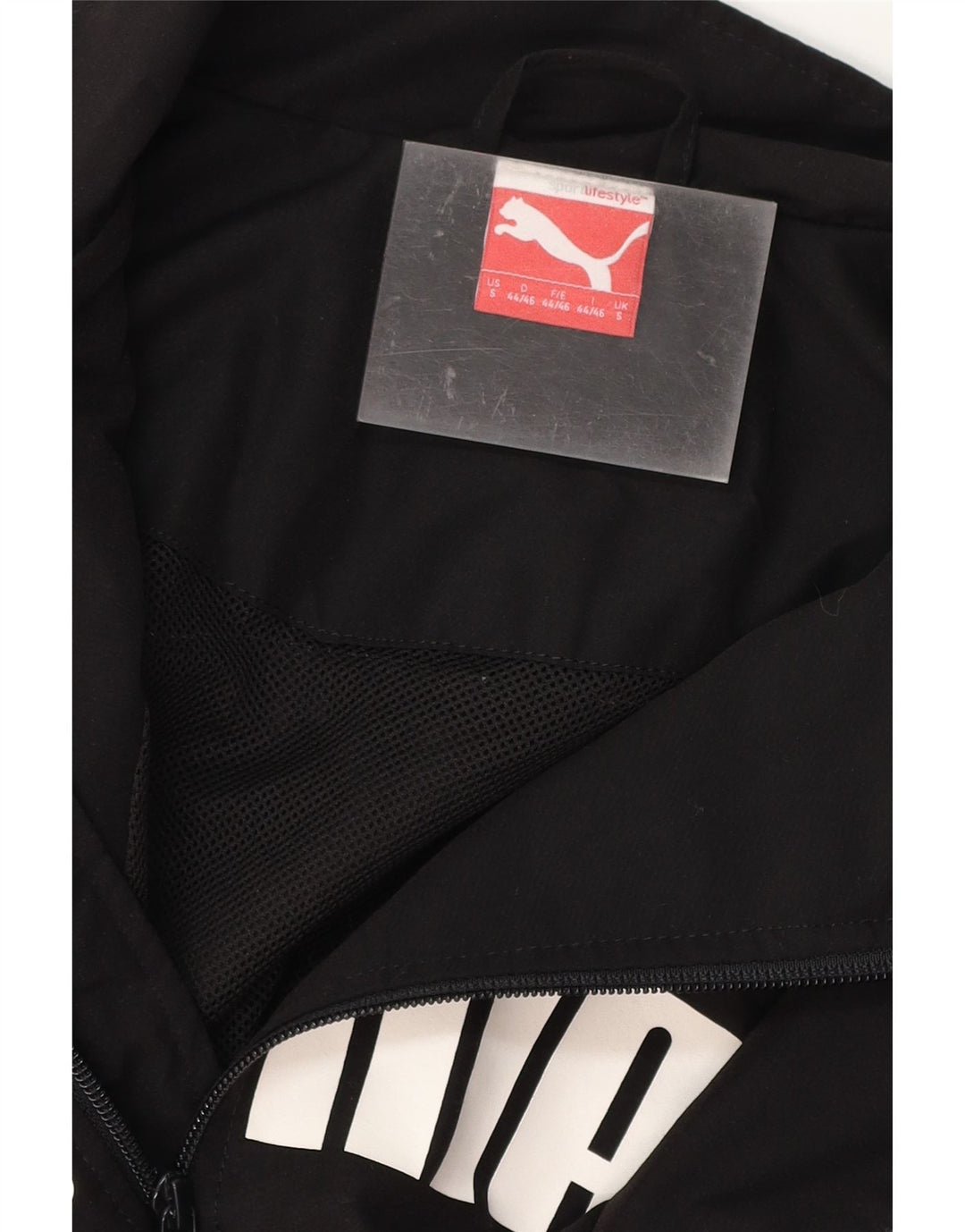 Jachetă de trening grafică PUMA pentru bărbați, mică, neagră