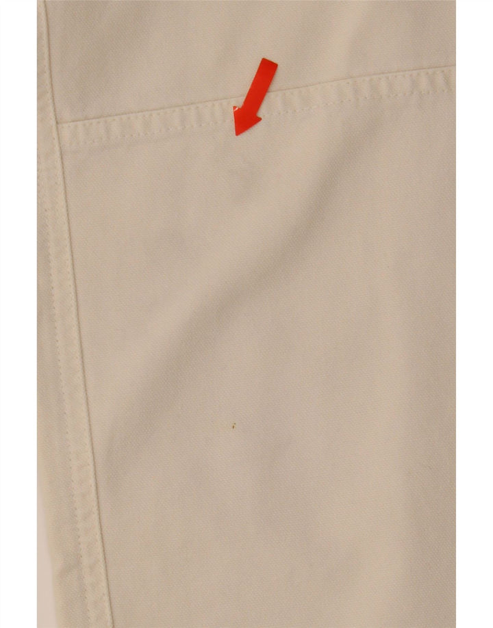 MURPHY & NYE Mens Bootcut Casual Trousers W33 L33 White Cotton Vintage Murphy & Nye and Second-Hand Murphy & Nye from Messina Hembry 