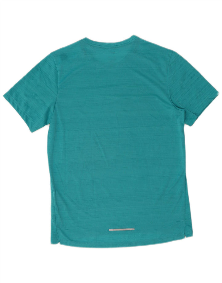 Tricou NIKE Dri Fit pentru bărbați Top mic, albastru, poliester cu dungi