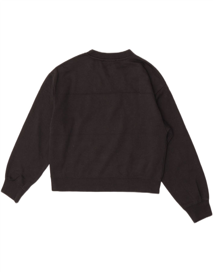 Pulover crop pentru femei Zara UK 14 Poliester mediu negru