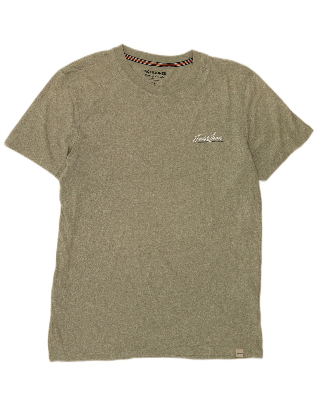 Tricou Jack & Jones pentru bărbați Top mare din bumbac kaki