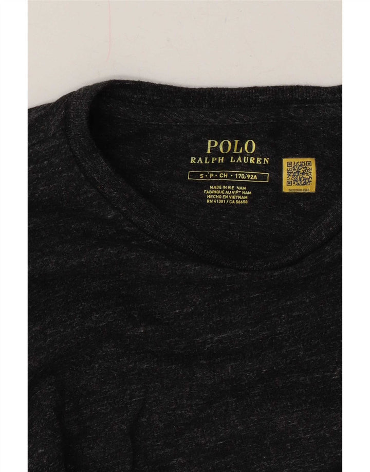Top pentru bărbați Polo Ralph Lauren cu mânecă lungă, gri mic, pătat