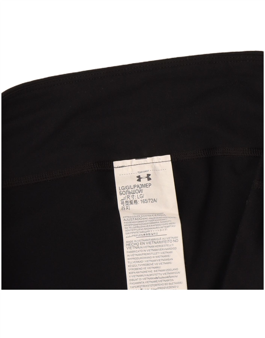 Leggings Capri Under Armour pentru femei UK 16 Poliester negru mare