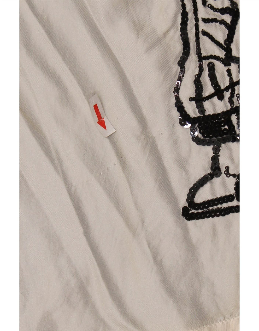 Bluză cu grafică pentru femei ICEBERG Top UK 8 Mic alb negru