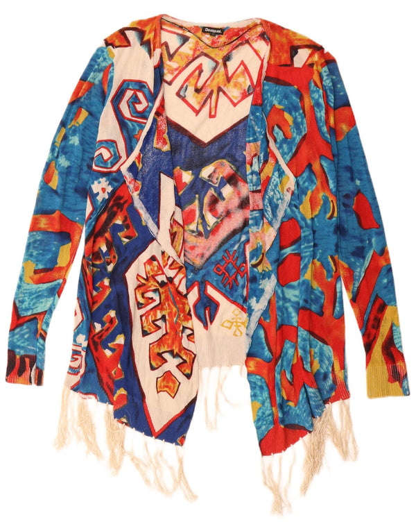 Pulover cardigan cu paragate Desigual pentru femei UK 10 mic multicolor