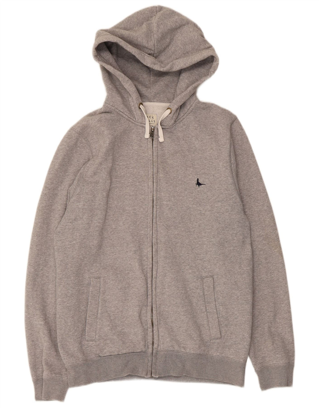 Pulover Jack Wills pentru bărbați, cu fermoar, bumbac cu pete, gri mediu