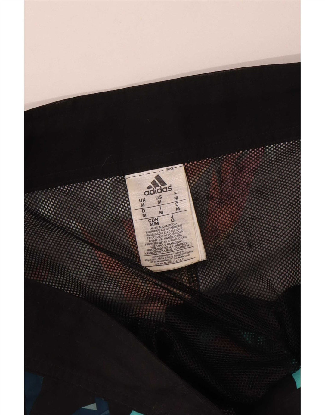 Pantaloni scurți de înot Adidas pentru bărbați, poliester geometric, gri mediu