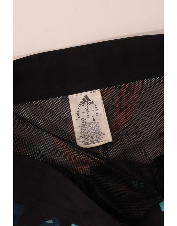 Pantaloni scurți de înot Adidas pentru bărbați, poliester geometric, gri mediu