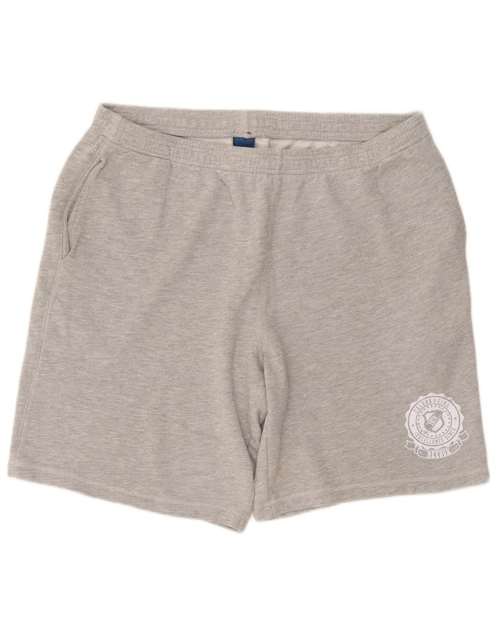 Pantaloni scurți sport pentru bărbați REEBOK 2XL bumbac gri