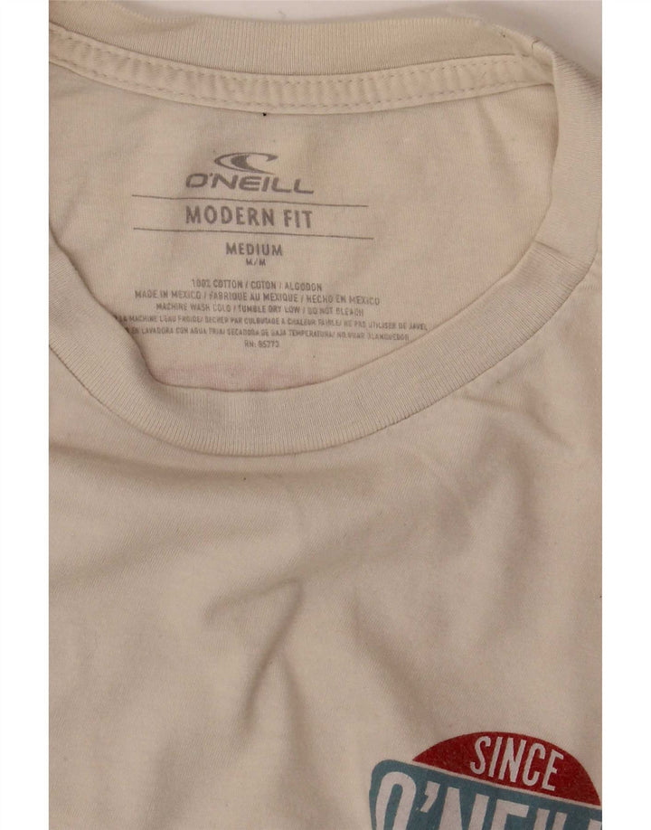 Tricou grafic O'Neill pentru bărbați, cu croiala modernă, top, bumbac alb mediu