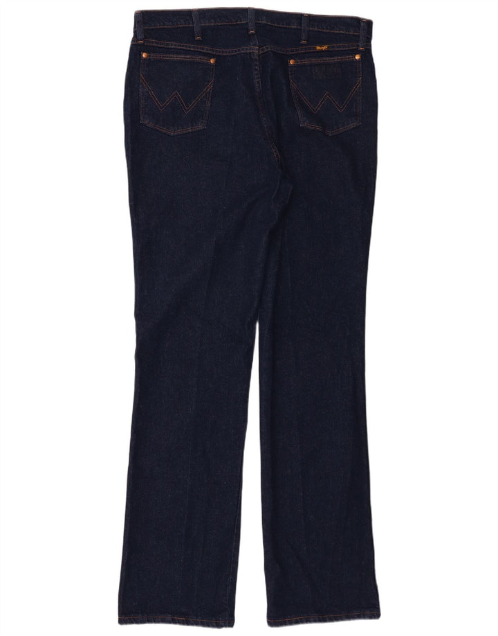 Blugi drepti pentru bărbați Wrangler W38 L34 bumbac bleumarin