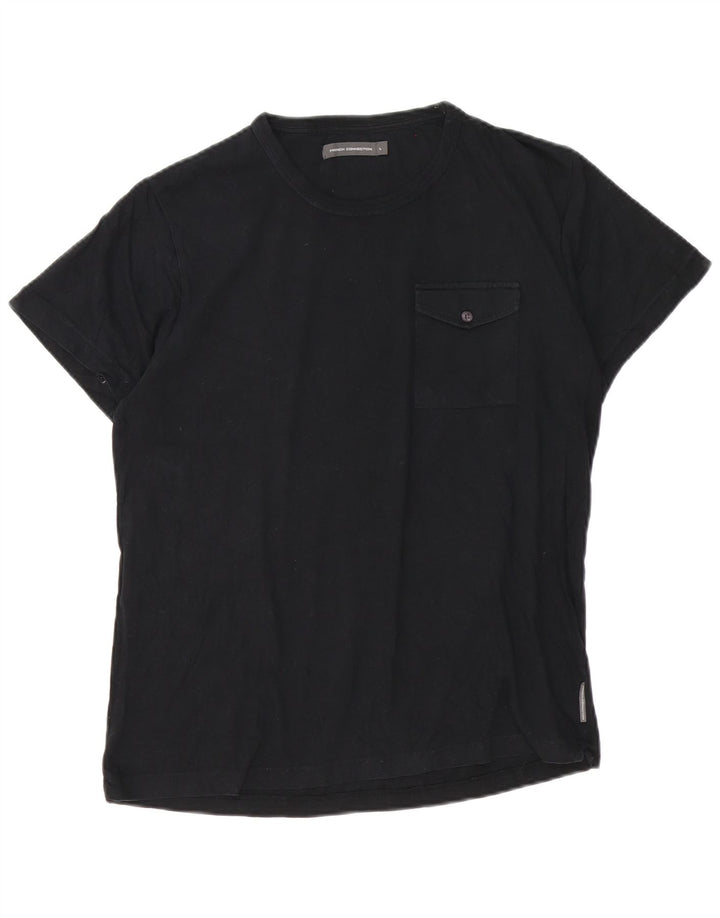 Tricou pentru bărbați French Connection Top mare din bumbac negru