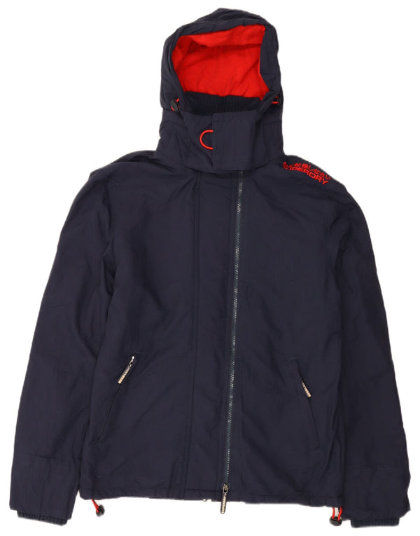 Jachetă Windbreaker pentru femei Superdry Graphic UK 14 Medium Bleumarin