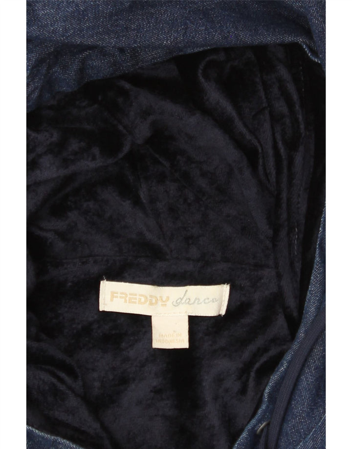 FREDDY Jachetă de blugi cu glugă pentru femei UK 14 Medium Bleumarin