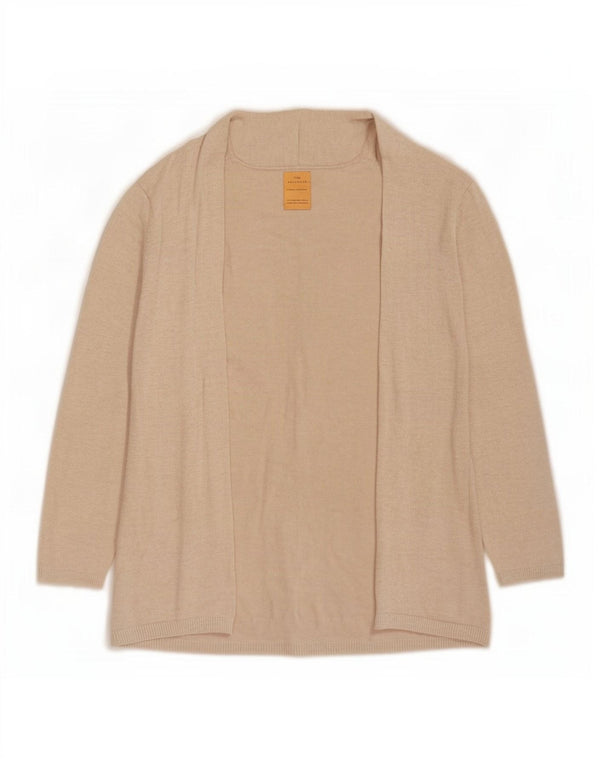 Pulover cardigan pentru fete, cu ajustare normală, 9-10 ani, bej, viscoză, clasic