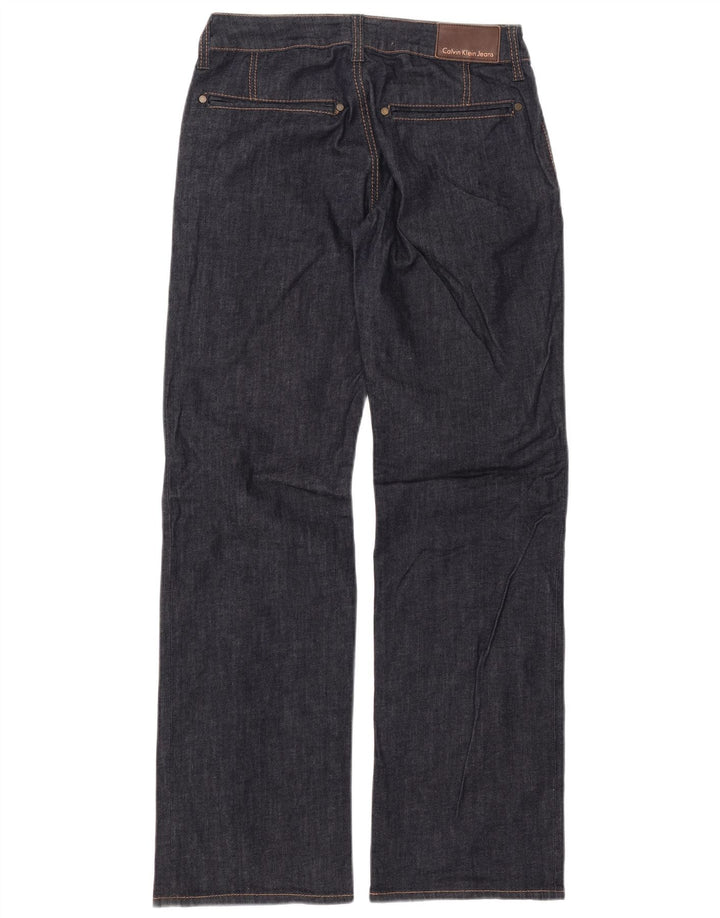 Blugi drepti pentru femei CALVIN KLEIN L30 L33 Bumbac bleumarin