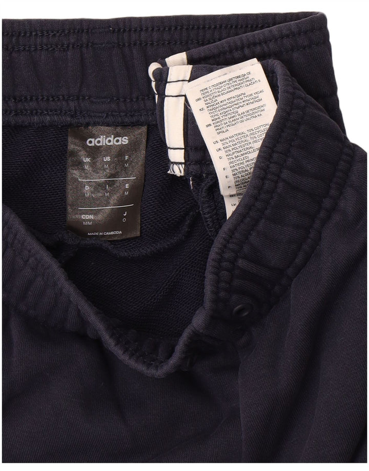 Pantaloni de trening Adidas pentru bărbați, bumbac mediu albastru bleumarin