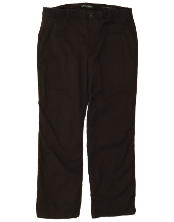 Eddie Bauer Pantaloni casual pentru femei Mercer Fit US 16 2XL W36 L32 Maro