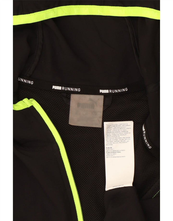 Jachetă de ploaie Puma pentru bărbați, UK 40, mare, negru, nailon