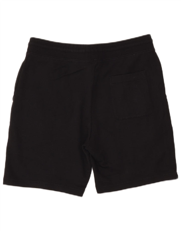 MARKS & SPENCER Pantaloni scurți sport pentru bărbați, bumbac negru mediu