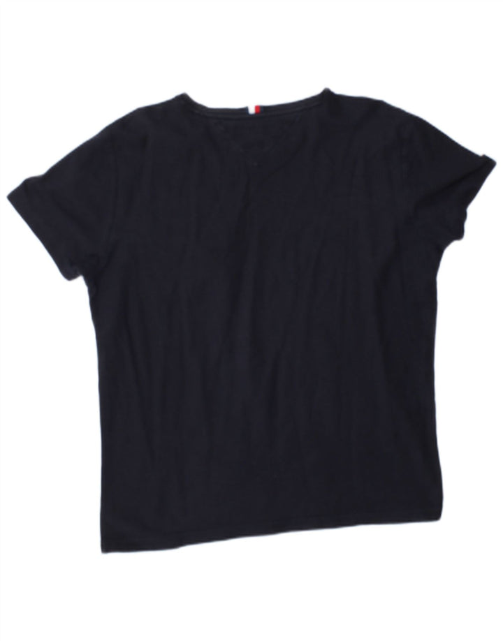 Tricou pentru bărbați Tommy Hilfiger Top mediu din bumbac bleumarin
