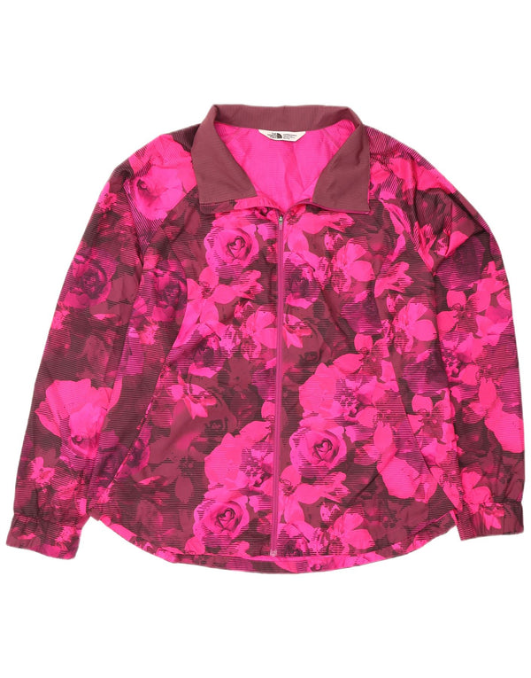 Jachetă de trening pentru femei The North Face UK 18 XL, roz, poliester floral