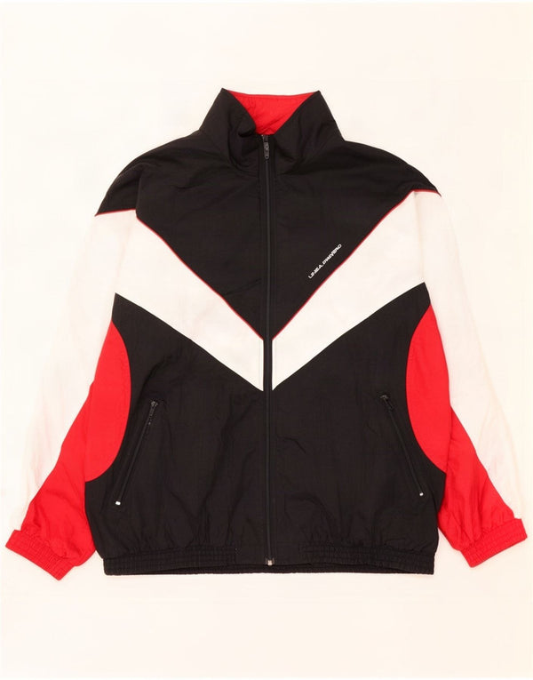 Trening pentru bărbați Vintage Top Jachetă XL Negru Colorblock Nylon
