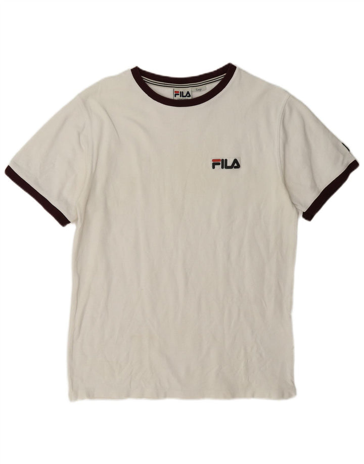 Tricou Bărbați Fila Top Mare Bumbac Alb