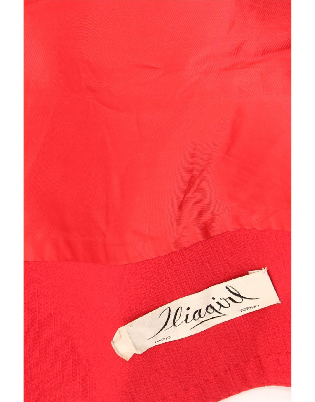 Palton de damă vintage cu piept dublu UK 12 roșu mediu