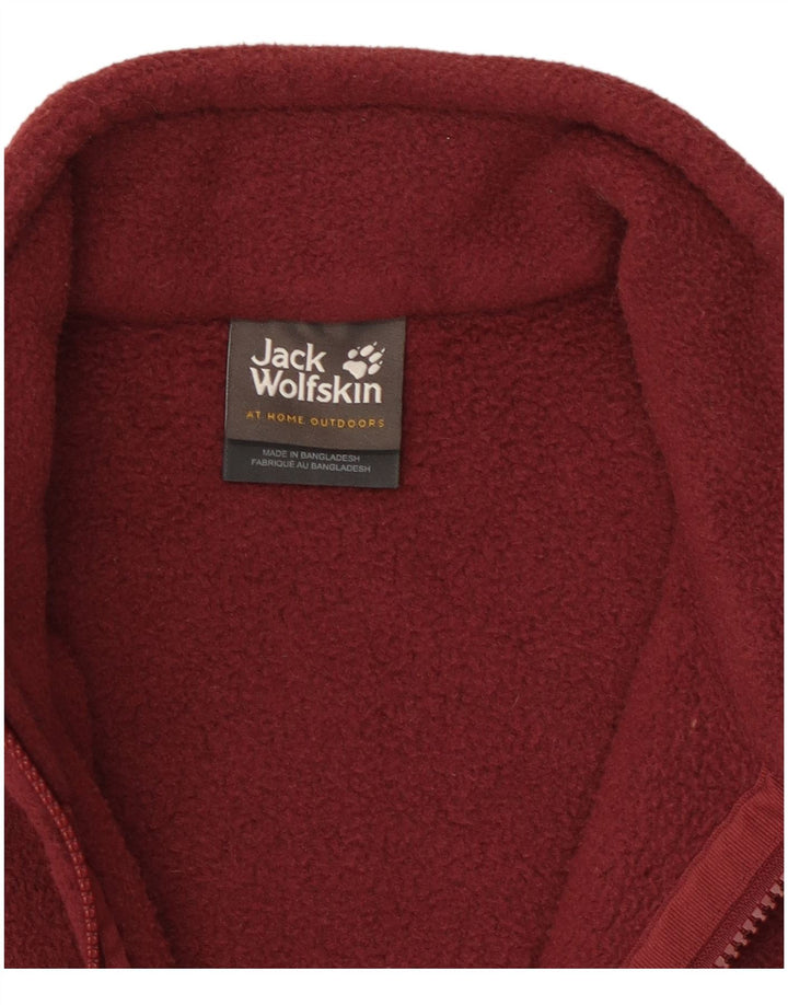 Jachetă fleece pentru femei Jack Wolfskin UK 10/12 Medium Burgundy Poliester