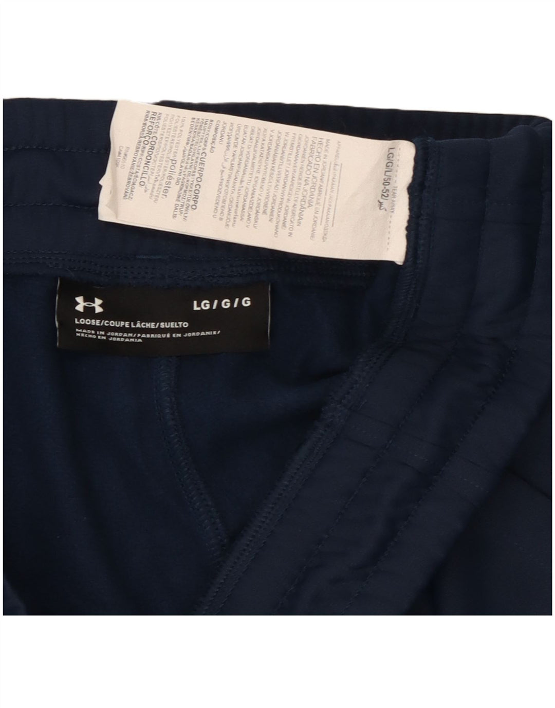 Pantaloni de trening pentru bărbați Under Armour Pantaloni de jogging mari poliester bleumarin