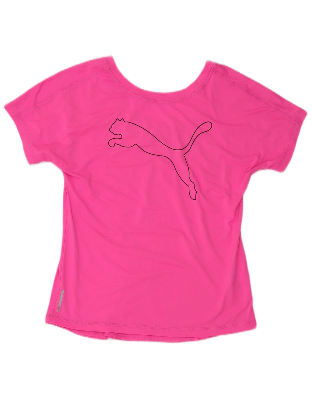 Tricou cu grafic Puma pentru femei Crop Top UK 10 Small Pink Poliester