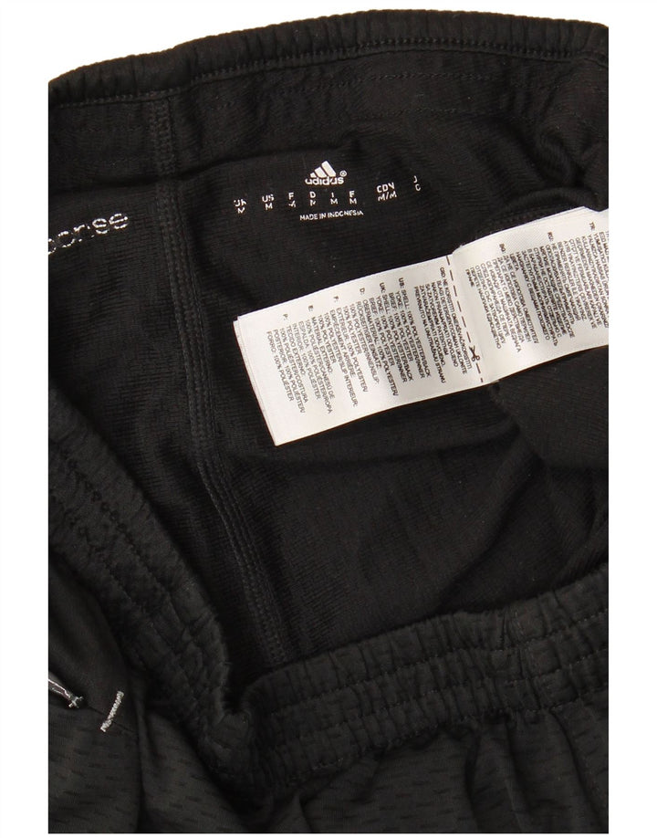 Pantaloni scurți sport Adidas pentru bărbați, poliester mediu negru