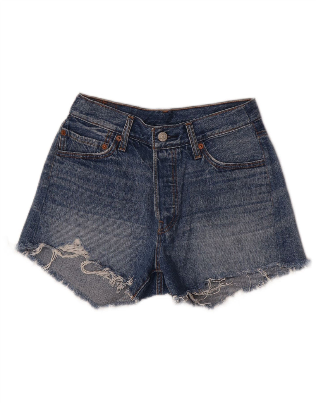Pantaloni scurți Levi's 501 Denim W28 Medium Blue Bumbac