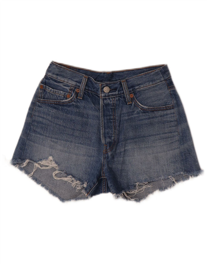 Pantaloni scurți Levi's 501 Denim W28 Medium Blue Bumbac