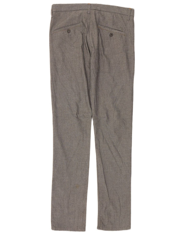 Pantaloni chino slim pentru bărbați Zara EU 38 Mici L30 L32 Bumbac gri