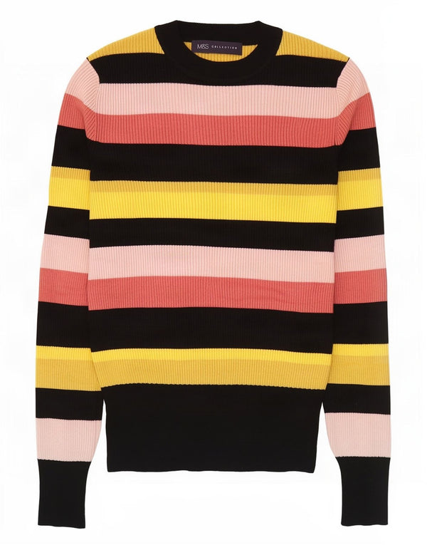 Pulover pentru femei Marks & Spencer cu decolteu triplu UK 10 mic multicolor