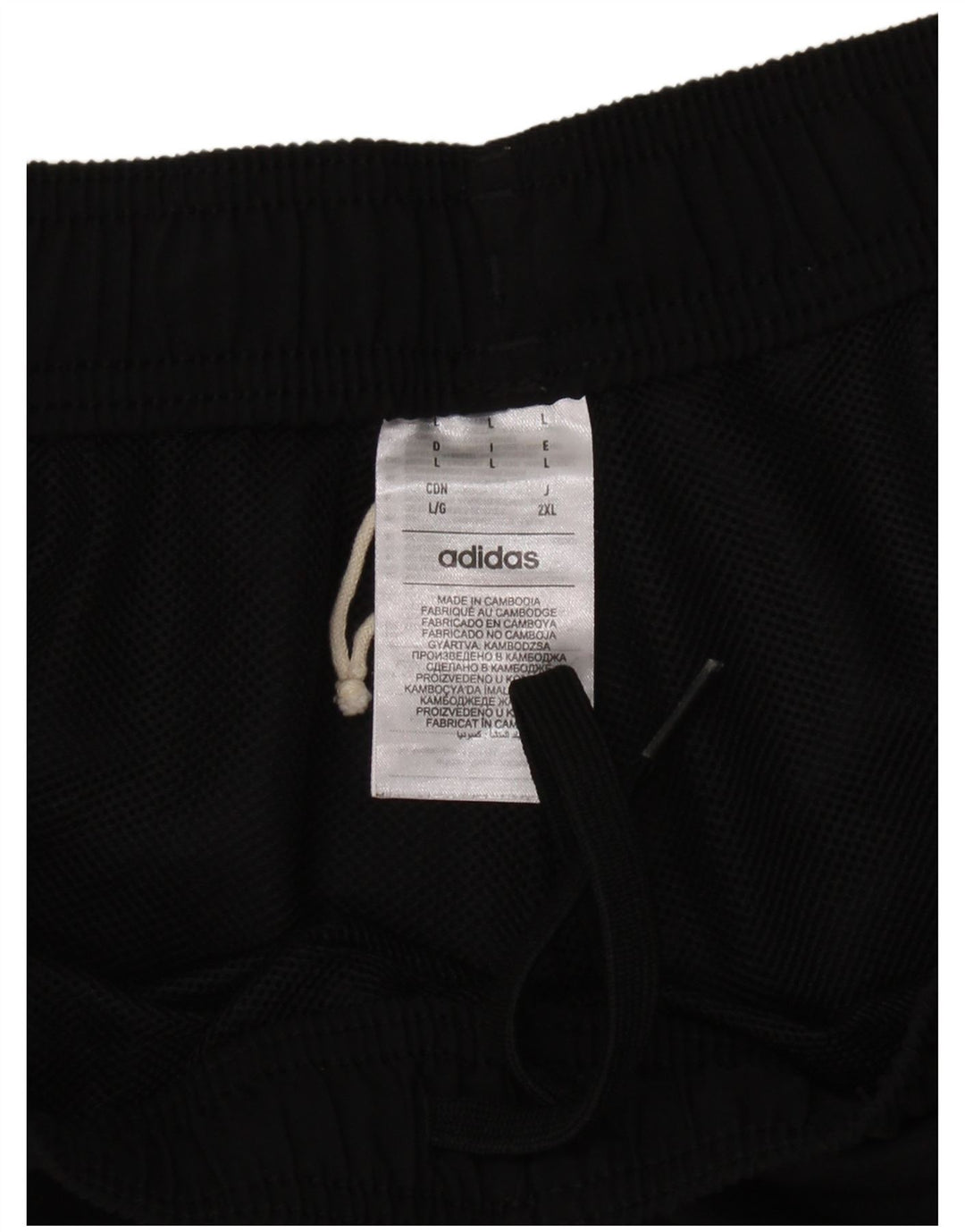 Pantaloni scurți sport pentru bărbați Adidas, mari, negru, poliester