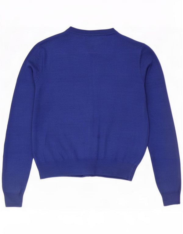Marks & Spencer Pulover cardigan pentru femei UK 12 Medium Blue Viscose