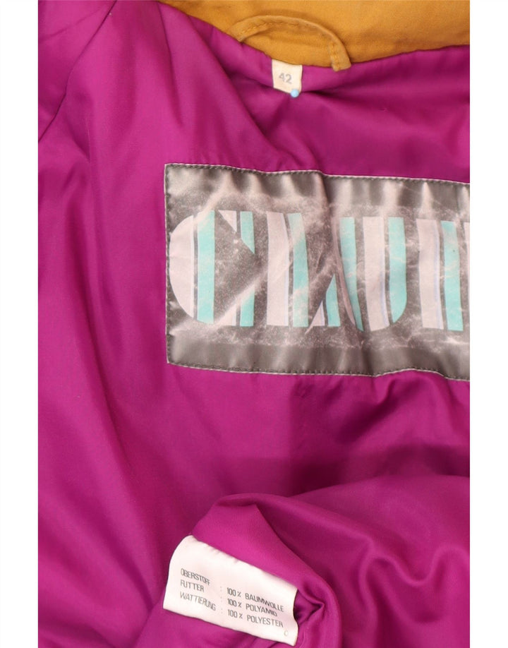 VINTAGE Jachetă de vânt supradimensionată pentru femei IT 42 bumbac maro mediu