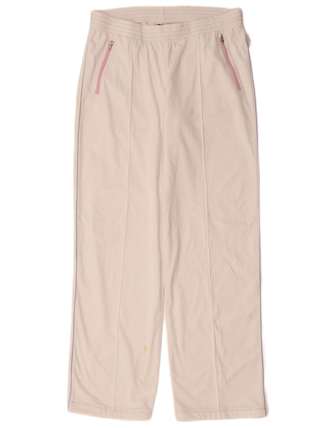Pantaloni de trening Champion pentru femei UK 14 Poliester alb mare