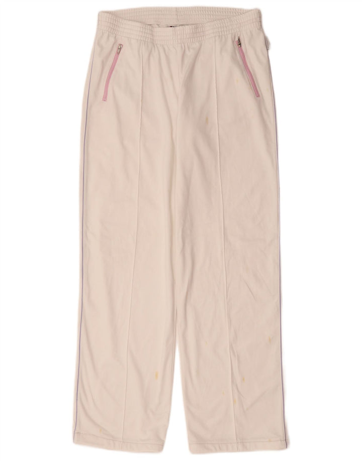 Pantaloni de trening Champion pentru femei UK 14 Poliester alb mare