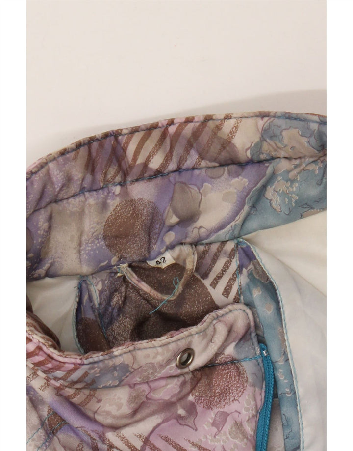 Jachetă vintage pentru femei cu model abstract, EU 42, violet mare