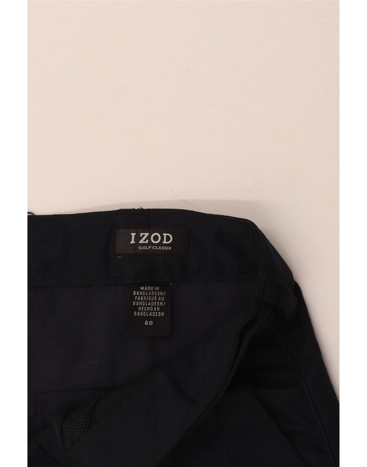 Pantaloni scurți Izod Pegged Chino W40 XL Bleumarin Poliester