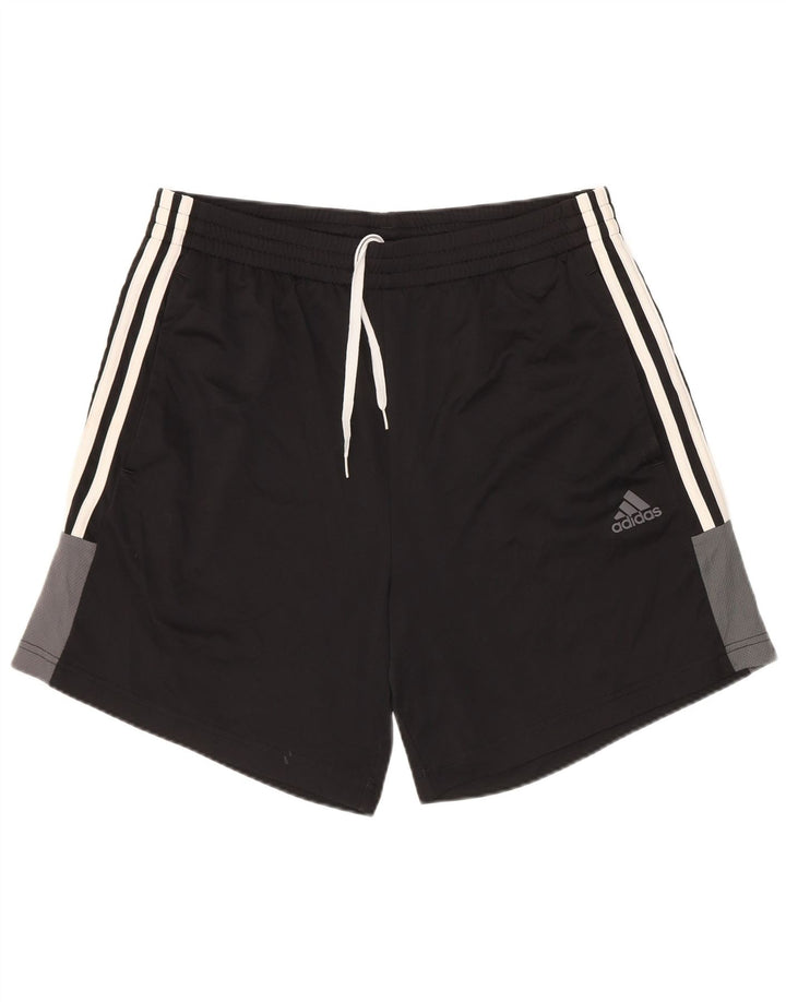 Pantaloni scurți sport pentru bărbați Adidas, medii, negru, poliester