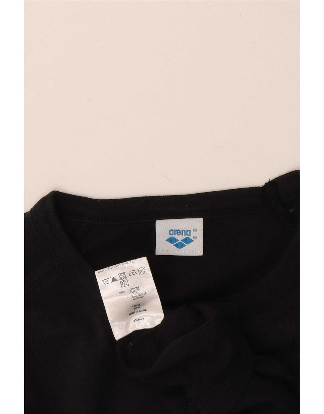 Tricou grafic pentru bărbați Arena Top Medium Negru Bumbac